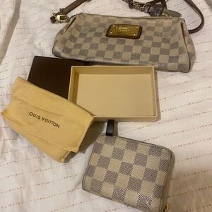 LV crossbody & matching wallet